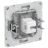 Розетка компьютерная 1-м KANT RJ45 кат.5E без шторки бел. магнолия DKC 7000663