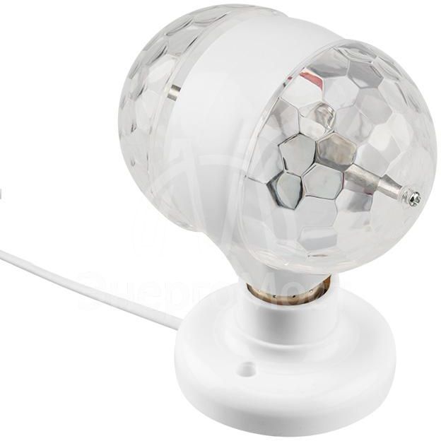 Диско-лампа светодиодная двойная Е27 подставка с цоколем Е27 в комплекте 230В NEON-NIGHT 601-250