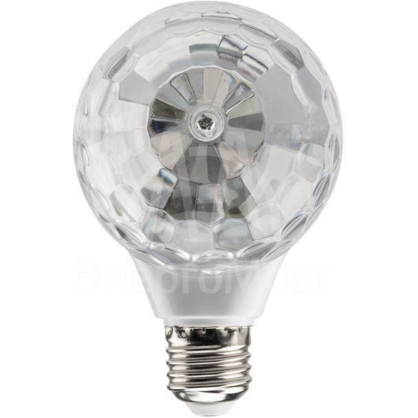 Диско-лампа светодиодная двойная Е27 подставка с цоколем Е27 в комплекте 230В NEON-NIGHT 601-250