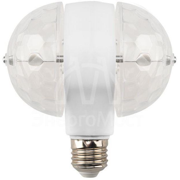 Диско-лампа светодиодная двойная Е27 подставка с цоколем Е27 в комплекте 230В NEON-NIGHT 601-250