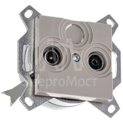 Розетка TV-R Levit оконечная кофе макиато ABB 2CHH083503A6018