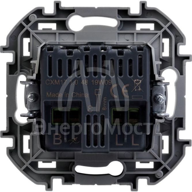 Светорегулятор поворотный Inspiria 300Вт без нейтрали бел. Leg 673790