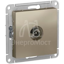 Механизм розетки TV оконечной AtlasDesign 1DB шампань SchE ATN000591