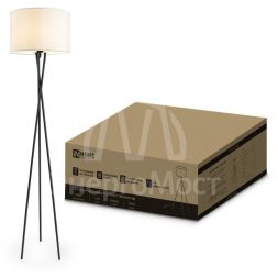 Светильник ТНО 04-Е27-NB 230В торшер напольный под лампу беж. абажур/черн. тренога IN HOME 4690612059556