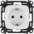 Механизм розетки 1-м СП Valena Allure 16А IP2X 250В 2К+З с лиц. панелью безвинт. зажимы бел. Leg 753721