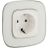 Механизм розетки 1-м СП Valena Allure 16А IP2X 250В 2К+З с лиц. панелью безвинт. зажимы бел. Leg 753721