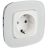 Механизм розетки 1-м СП Valena Allure 16А IP2X 250В 2К+З с лиц. панелью безвинт. зажимы бел. Leg 753721