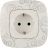 Механизм розетки 1-м СП Valena Allure 16А IP2X 250В 2К+З с лиц. панелью безвинт. зажимы бел. Leg 753721