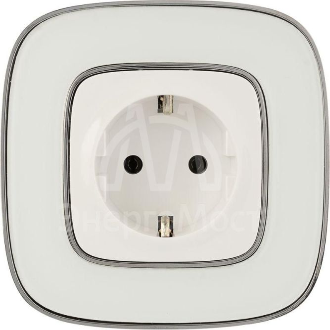 Механизм розетки 1-м СП Valena Allure 16А IP2X 250В 2К+З с лиц. панелью безвинт. зажимы бел. Leg 753721