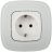 Механизм розетки 1-м СП Valena Allure 16А IP2X 250В 2К+З с лиц. панелью безвинт. зажимы бел. Leg 753721
