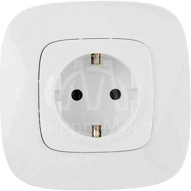Механизм розетки 1-м СП Valena Allure 16А IP2X 250В 2К+З с лиц. панелью безвинт. зажимы бел. Leg 753721