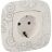 Механизм розетки 1-м СП Valena Allure 16А IP2X 250В 2К+З с лиц. панелью безвинт. зажимы бел. Leg 753721