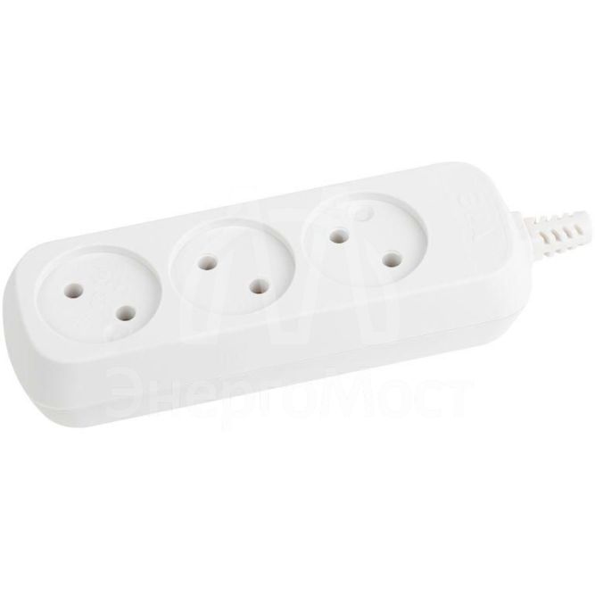 Колодка удлинителя KX-3 3-м без зазeмл. ЭРА Б0028331