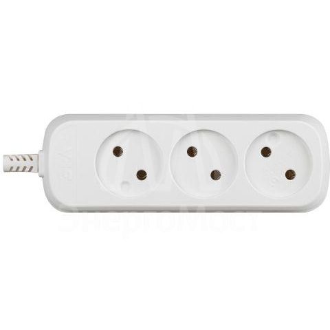 Колодка удлинителя KX-3 3-м без зазeмл. ЭРА Б0028331