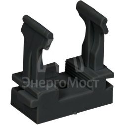 Держатель с защелкой для гофр. труб под монтаж. пистолет CFM25 черн. ELASTA IEK ET-TA10D-CFM-025-K02-100