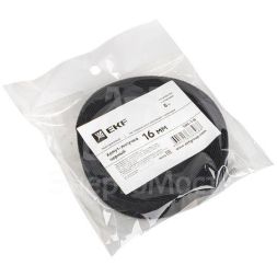 Хомут-липучка 16мм черн. (5м/ролл) PROxima EKF hlft-1-b