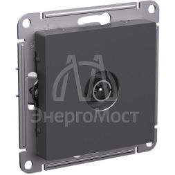 Розетка телевизионная TV коннектор AtlasDesign механизм базальт SE ATN001493