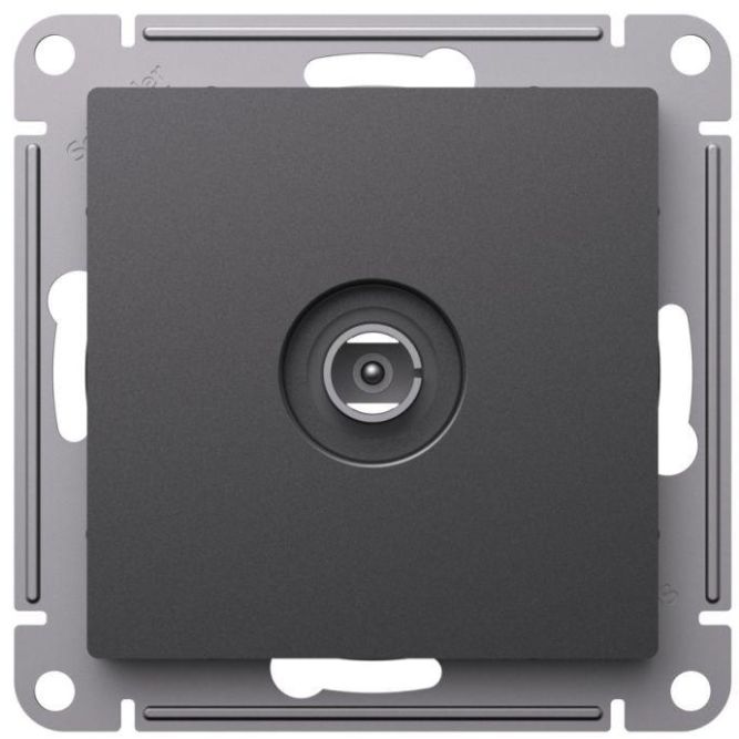 Розетка телевизионная TV коннектор AtlasDesign механизм базальт SE ATN001493