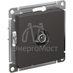 Розетка телевизионная TV коннектор AtlasDesign механизм базальт SE ATN001493