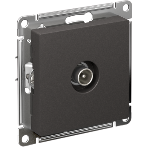 Розетка телевизионная TV коннектор AtlasDesign механизм базальт SE ATN001493