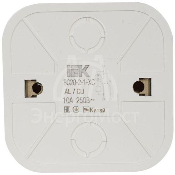 Выключатель 2-кл. ОП GLORY 10А ВС20-2-1-ХС с индикацией сосна IEK EVH21-K34-10