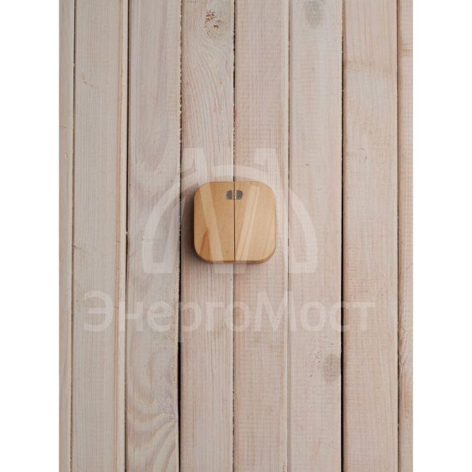 Выключатель 2-кл. ОП GLORY 10А ВС20-2-1-ХС с индикацией сосна IEK EVH21-K34-10