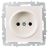 Розетка 1-м СП BRITE РС10-1-0-БрЖ 10А без заземл. без защ. шторок жемчуж. IEK BR-R10-10-K36