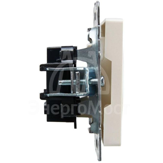 Розетка 1-м СП BRITE РС10-1-0-БрЖ 10А без заземл. без защ. шторок жемчуж. IEK BR-R10-10-K36