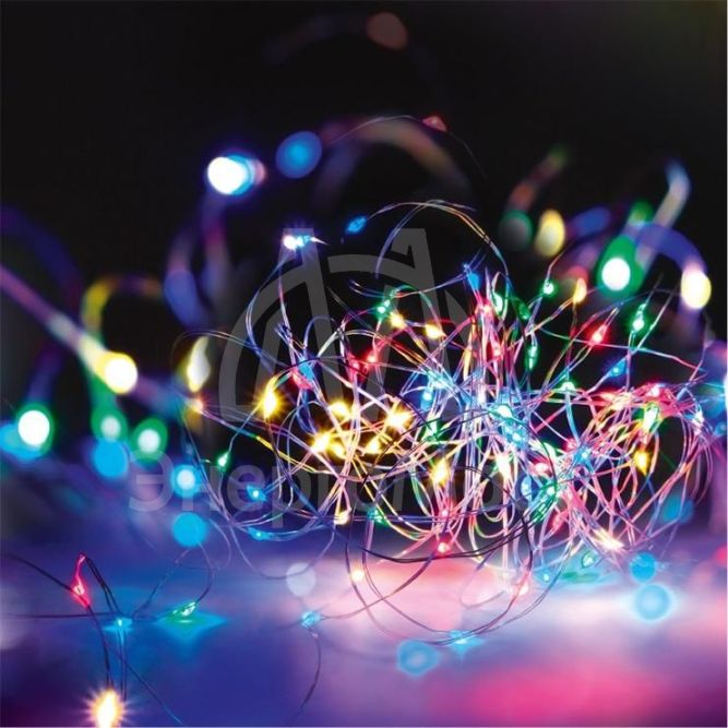 Гирлянда DC-G03-50M 50microLED RGB 5.1м 8реж. 3xAA (не в компл.) ФАZА 5047877