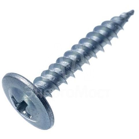 Саморез 4.2х50 металл-металл с прессшайбой цинк (уп.300шт) (ведро) СТРОЙМЕТИЗ UTORM2050136