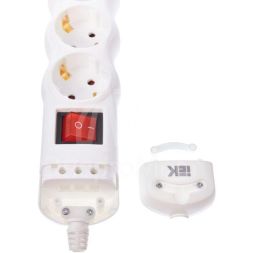 Колодка удлинителя 3-мест. с заземл. с выкл. РПр03В IEK WYP10-D-KP-16-03-ZKS-K01