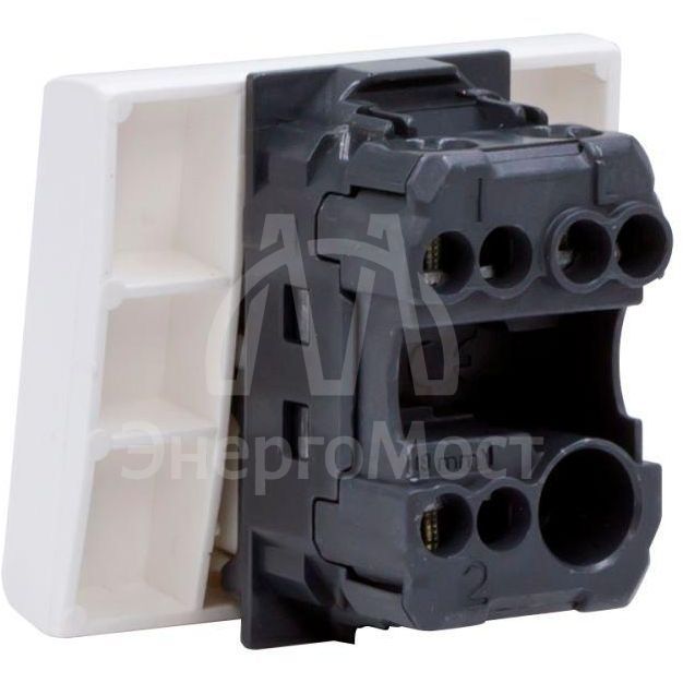 Выключатель 1-кл. 1п 2мод. Viva 16А IP20 бел. DKC 45021