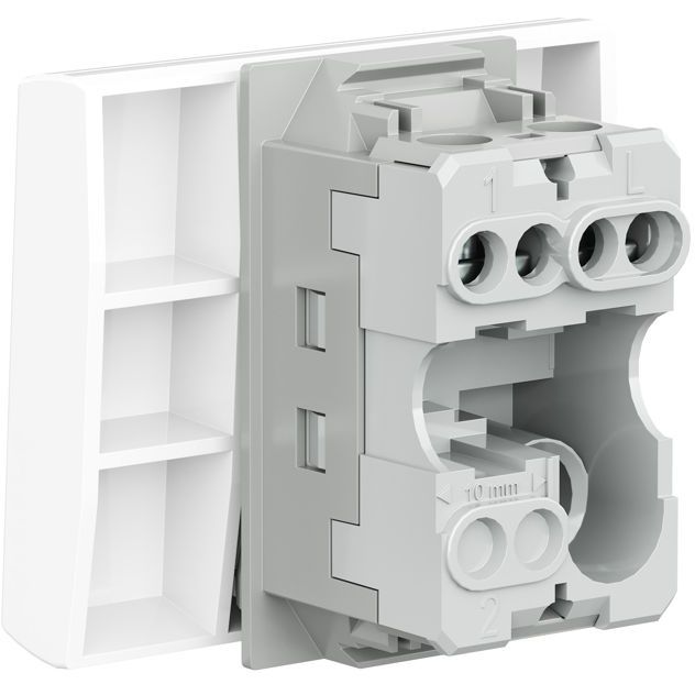 Выключатель 1-кл. 1п 2мод. Viva 16А IP20 бел. DKC 45021