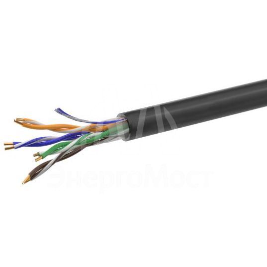 Кабель витая пара U/UTP кат.5E 4х2х24AWG solid CCA PE Out. 305м (м) Net.on 01-0301