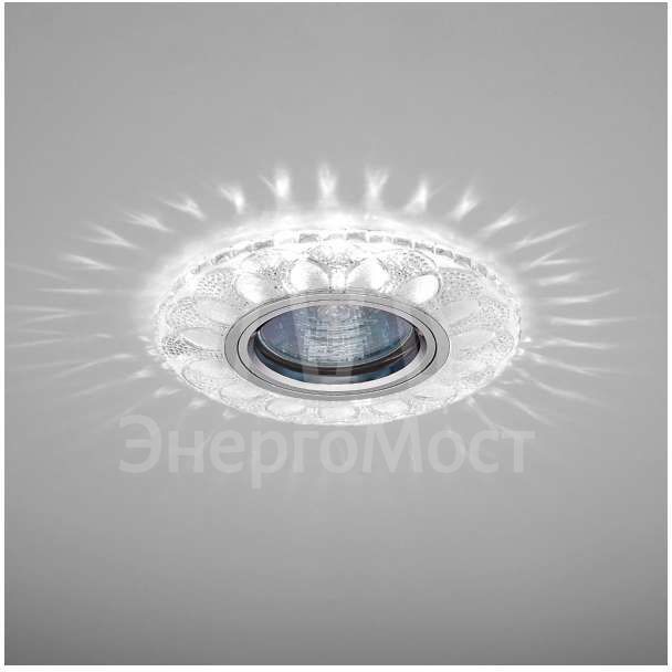 Светильник Emilia LED 51 1 70 декор. огран. полимер. со светодиод. подсвет. MR 16 прозр. ИТАЛМАК IT8675