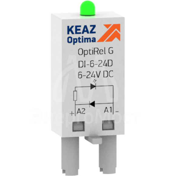 Модуль дополнительный для реле OptiRel G DI-6-24D КЭАЗ 281180