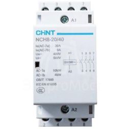 Контактор модульный NCH8-20/40 20А 4НО AC 220/230В 50Гц (R) CHINT 256085