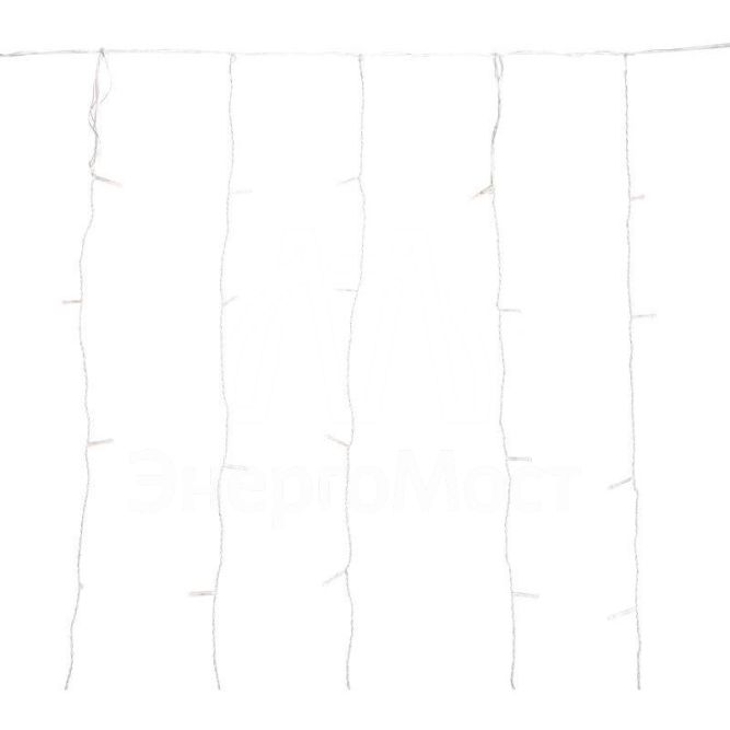 Гирлянда &amp;quot;Дождь&amp;quot; светодиодный 2х3м эффект мерцания прозр. провод IP44 230В диоды теплые бел. 300 LED Neon-Night 235-556