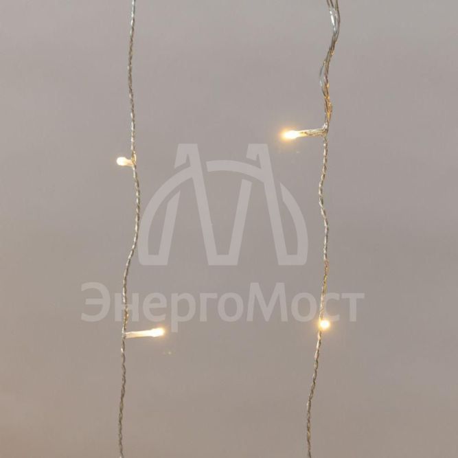 Гирлянда &amp;quot;Дождь&amp;quot; светодиодный 2х3м эффект мерцания прозр. провод IP44 230В диоды теплые бел. 300 LED Neon-Night 235-556