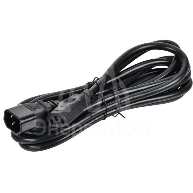 Кабель электропитания PDU 3х1.5 3м с разъемами С13-C14 ITK PC-C13C14-3M