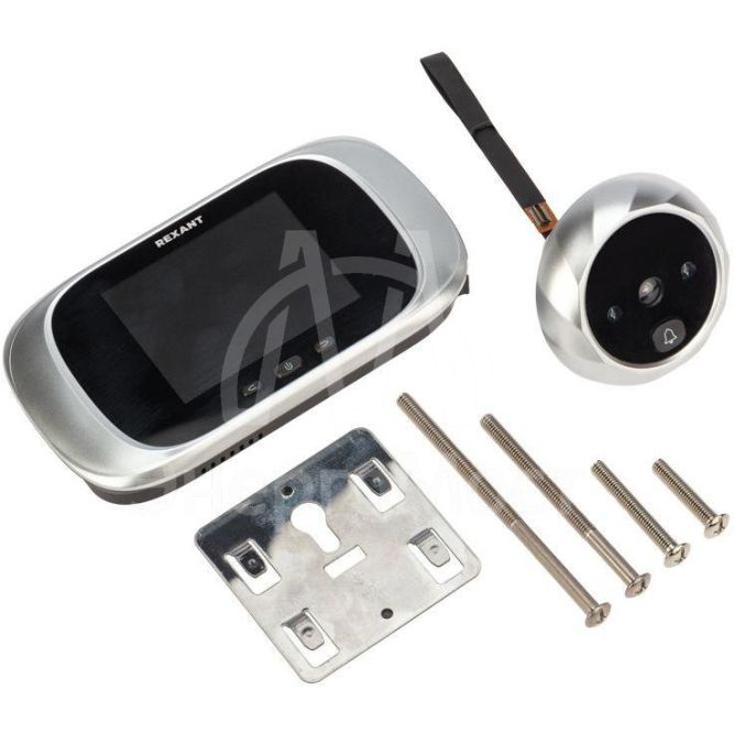 Видеоглазок дверной DV-112 с цветным LCD-дисплеем 2.8дюйм с функцией записи фото и звонком Rexant 45-1112