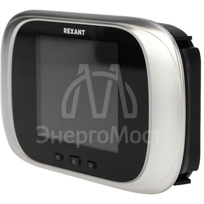 Видеоглазок дверной DV-112 с цветным LCD-дисплеем 2.8дюйм с функцией записи фото и звонком Rexant 45-1112