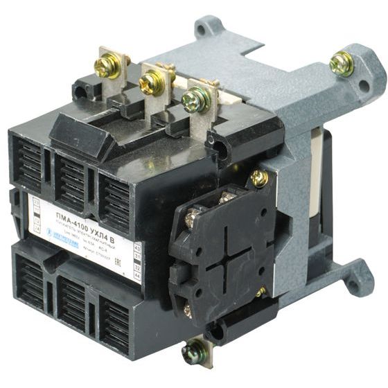 Пускатель электромагнитный ПМА-4100 УХЛ4 В 220В/50Гц 2з+2р 63А нереверсивный без реле IP00 Электротехник ET000507