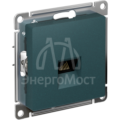 Механизм розетки компьютерной AtlasDesign RJ45 изумруд SchE ATN000883
