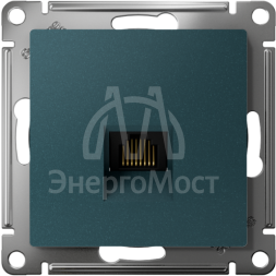 Механизм розетки компьютерной AtlasDesign RJ45 изумруд SchE ATN000883