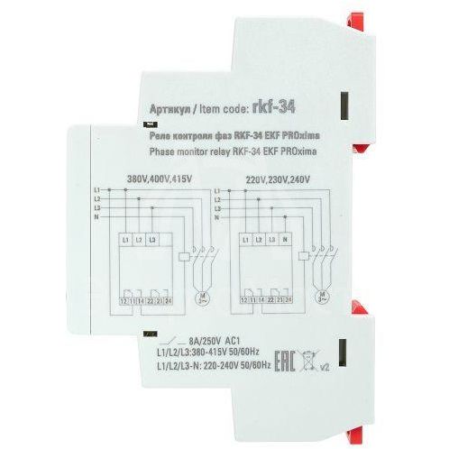 Реле контроля фаз RKF-34 PROxima EKF rkf-34