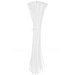 Хомут кабельный 4.8х300 нейл. бел. (уп.100шт) IEK UHH31-D048-300-100