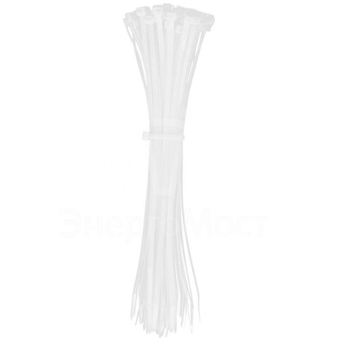 Хомут кабельный 4.8х300 нейл. бел. (уп.100шт) IEK UHH31-D048-300-100