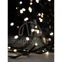 Гирлянда &amp;quot;Нить&amp;quot; 200 LED 20м уличная 3 АА батарейки 8 реж. тепл. бел. SHLights 4690601045461