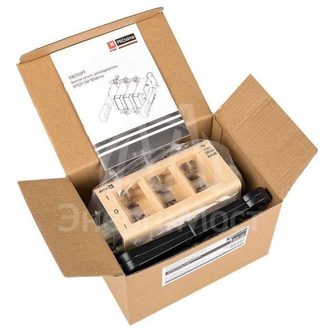 Выключатель-разъединитель ВР32У-31А71220 100А 2 напр. с дугогасит. камерами несъемная лев./прав. рукоятка MAXima EKF uvr32-31a71220